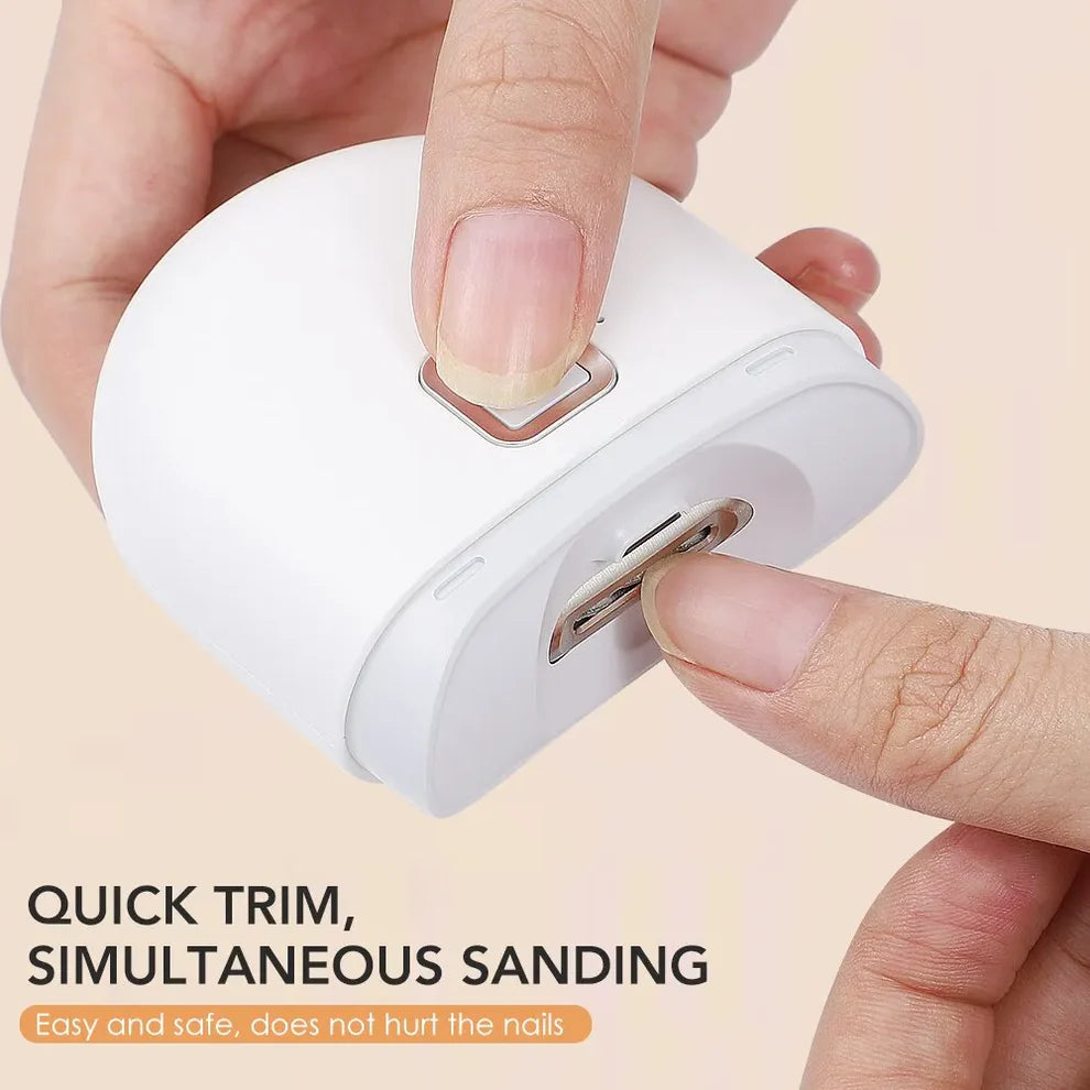 Electric Nail Clipper With LED Light