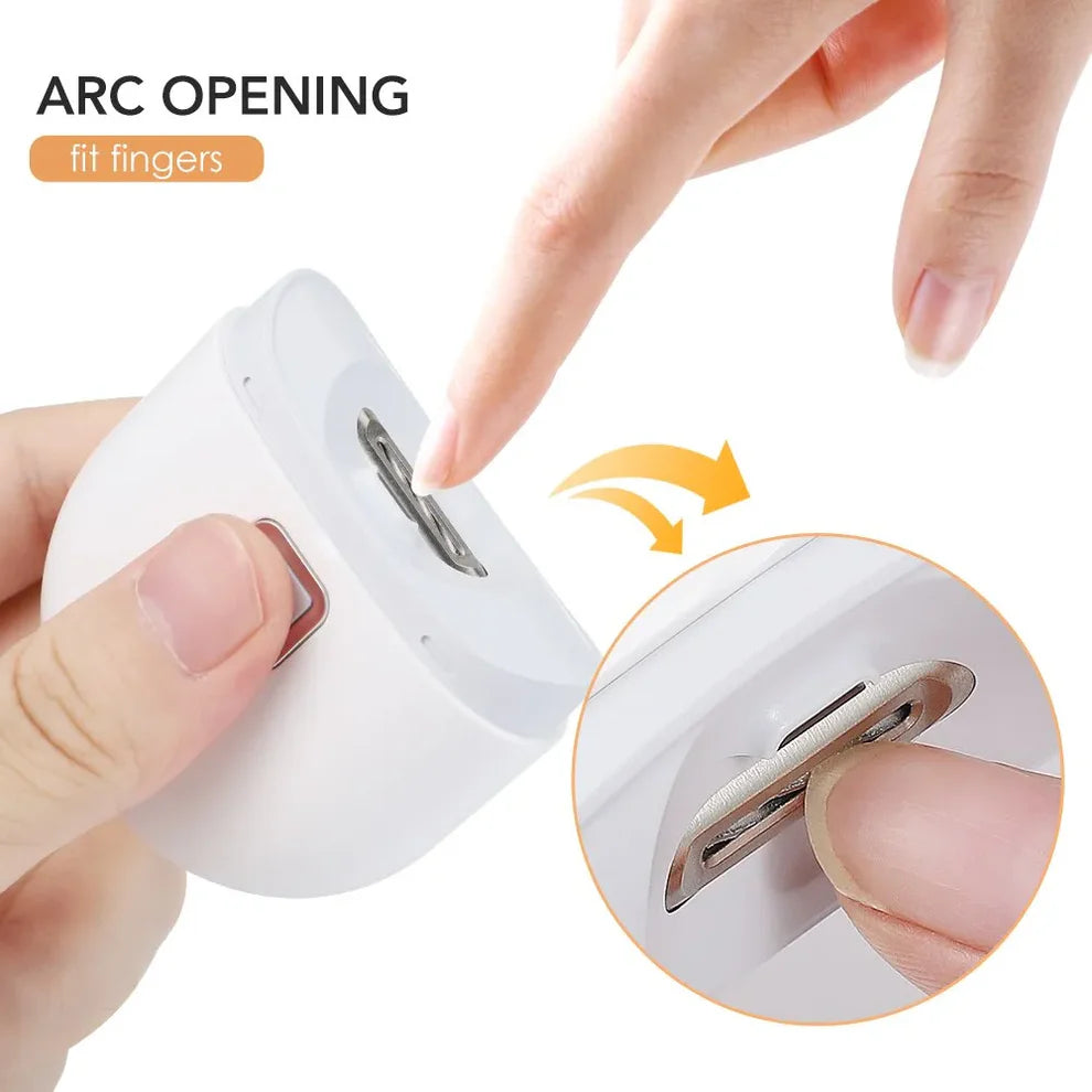 Electric Nail Clipper With LED Light
