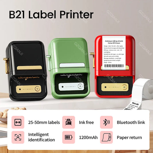 Niimbot B21 Wireless Portable Pocket Thermal Label Printer with Bluetooth