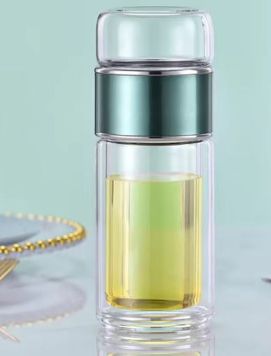 Life by Home™ Double Wall Glass Separation Tea Infuser Bottle