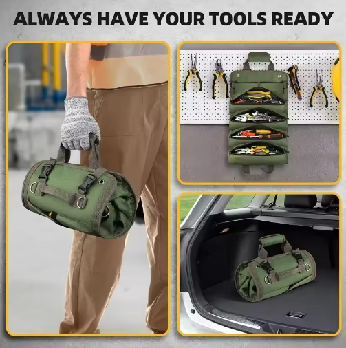 Heavy Duty Roll Up Bag Tool Organizer