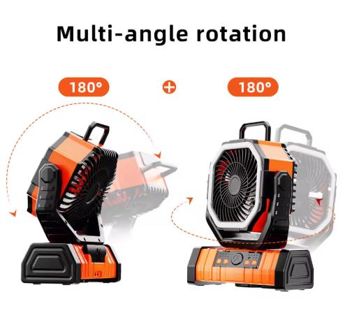 Portable Camping Fan with LED Lantern Light 20000mAh
